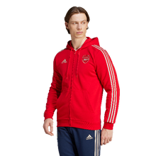 Load image into Gallery viewer, Adidas Men's Arsenal FC 23/24 DNA Full Zip Hoodie