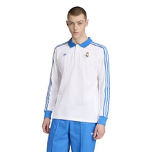 Load image into Gallery viewer, Adidas Men's Real Madrid Terrace Icons Long Sleeve Polo Shirt