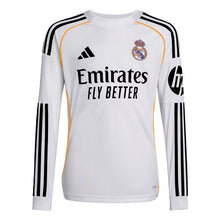 Load image into Gallery viewer, Adidas Youth Real Madrid 25/26 Home Replica LS Jersey