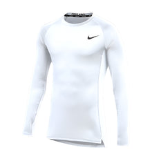 Load image into Gallery viewer, Nike Men's Pro Long-Sleeve White Top