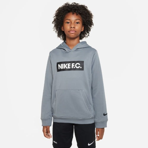 Nike fc logo hoodie in white best sale