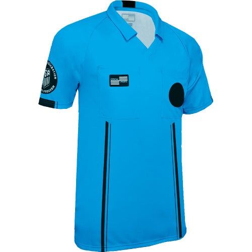 Men's USSF Economy SS Referee Shirt (Blue)