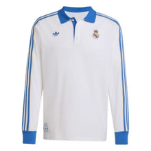 Load image into Gallery viewer, Adidas Men's Real Madrid Terrace Icons Long Sleeve Polo Shirt
