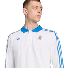 Load image into Gallery viewer, Adidas Men's Real Madrid Terrace Icons Long Sleeve Polo Shirt
