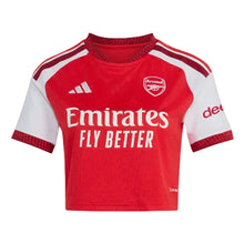 Load image into Gallery viewer, Adidas Women's Arsenal FC 26/27 Home Replica Crop Top Jersey
