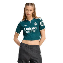 Load image into Gallery viewer, Adidas Women's Real Madrid 26/27 Away Cropped Jersey
