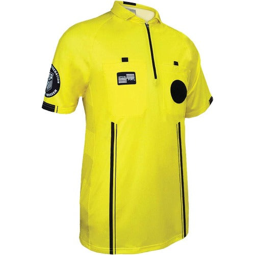 Men's USSF Pro Referee SS Shirt (Yellow)