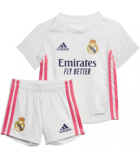 Adidas Youth Real Madrid 20/21 Home Mini Kit