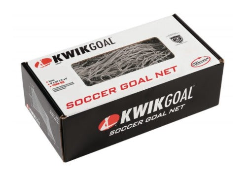 Kwik Goal Goal Net 8H x 24H x 3D x 8 1/2D, 120mm mesh, Solid Braid Knotless (in retail package)