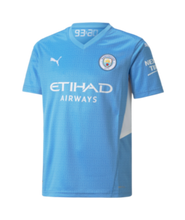 Load image into Gallery viewer, Puma Youth Manchester City Home Replica Jersey
