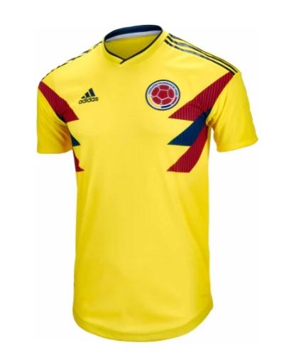 Men's Colombia 18/19 Home Authentic Jersey