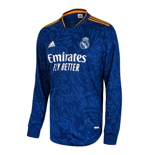 Adidas Men's Real Madrid 21/22 LS Authentic Away Jersey