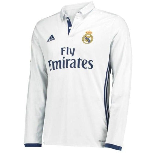 Adidas Men's Real Madrid 16/17 Home LS Jersey